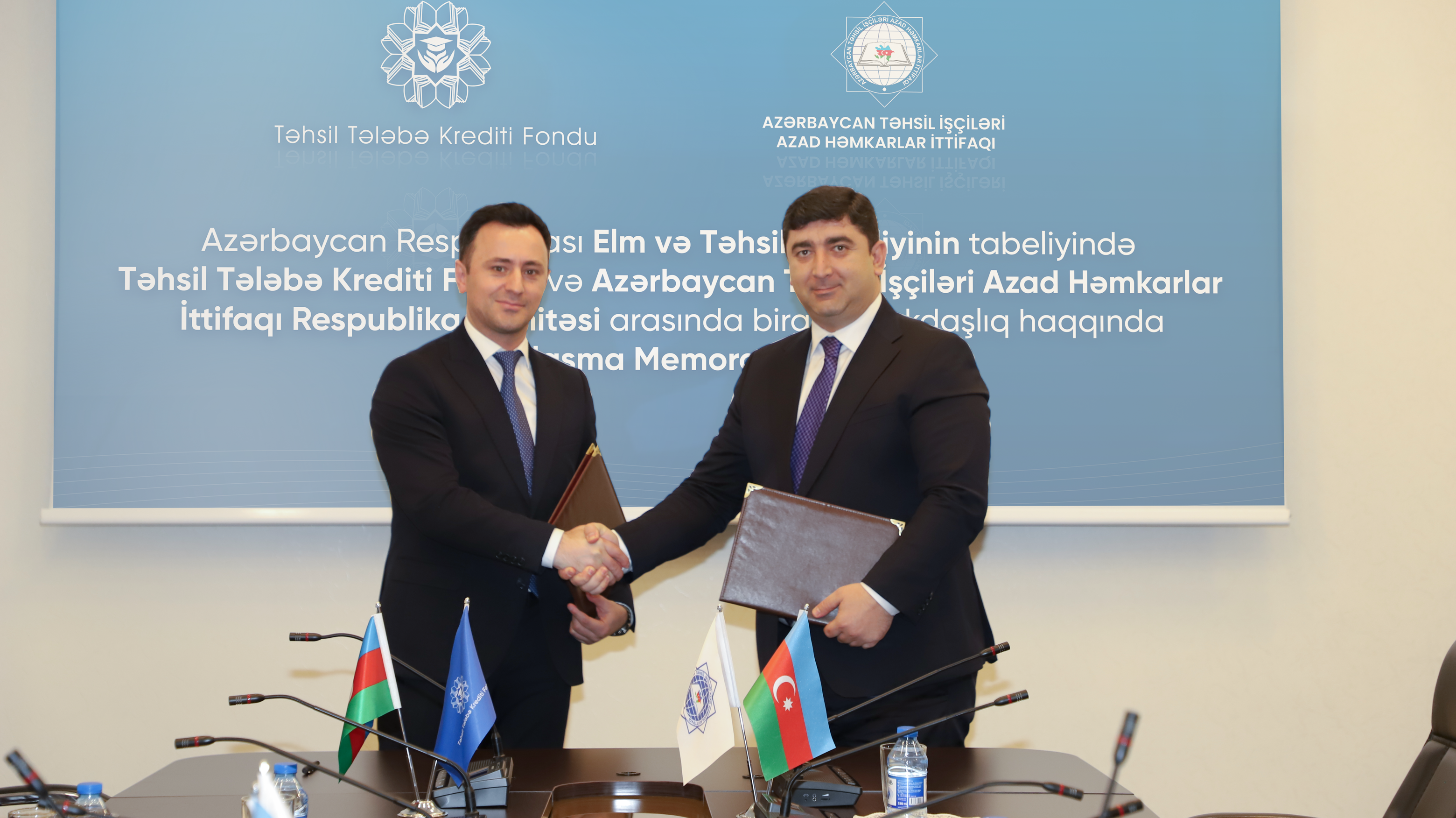 Azərbaycan Təhsil İşçiləri Azad Həmkarlar İttifaqı Respublika Komitəsi ilə Təhsil Tələbə Krediti Fondu arasında Memorandum imzalanıb.